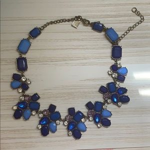 Blue statement necklace
